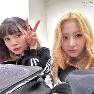Chaewon & Yunjin - Kissing